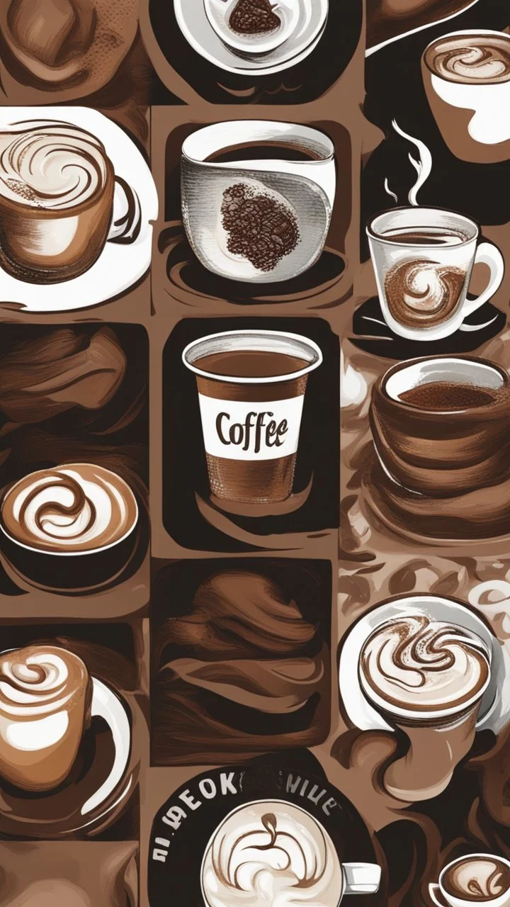 Pictures of coffee in different styles