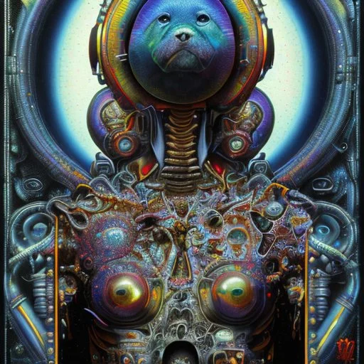 what god wants, its only Dogma the alien prophet cried, voodoo shrines, surrealism, modern complex movie poster art by Drew Struzan, bleeding deep colors, detailed matte oil painting, olpntng style.