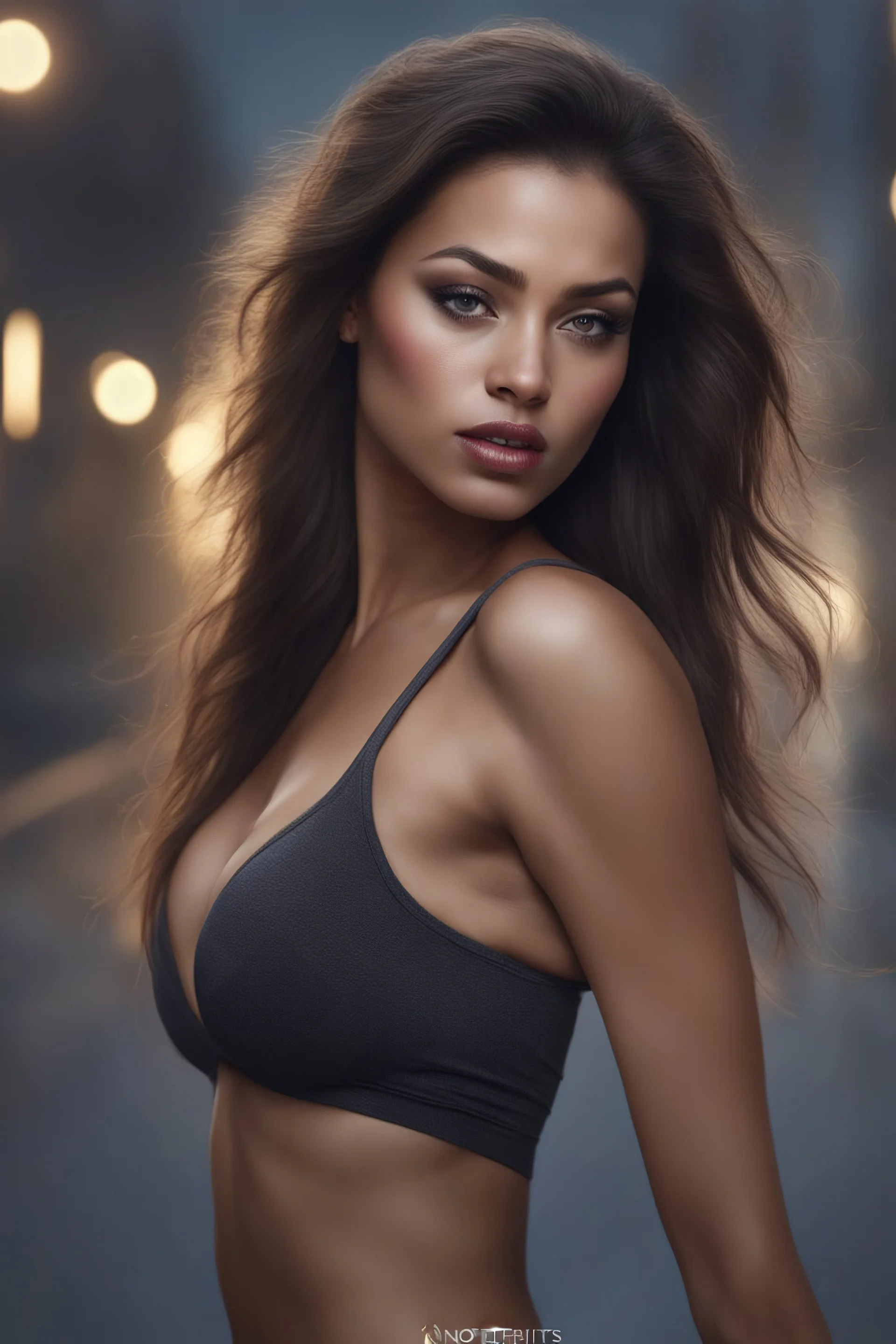 Nosferatits - head and shoulders portrait, Photorealistic, hyperrealism, Dazzling, Complex, dramatic, bold, attractive werewolf babe, perfect, Athletic, toned body with tanned skin, perfectly formed body, Dracula City, extremely detailed, lipstick, eyeshadow, eyeliner, mascara, rouge, photorealistic, 4k UHD Photograph,