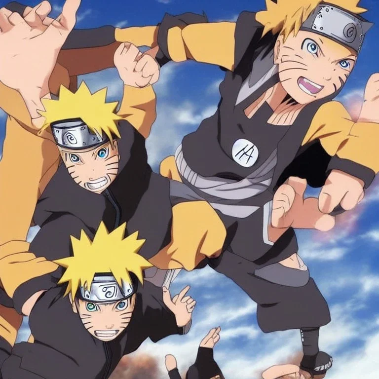 naruto using his power