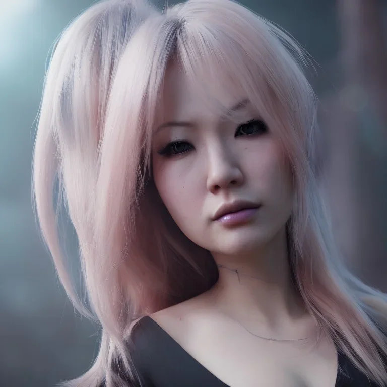 hitomi tanaka, flame hair, realistic, intriacte detail, sci-fi fantasy style, volumetric lighting, particales,highly detailed,cinamatic, deep colours,8k