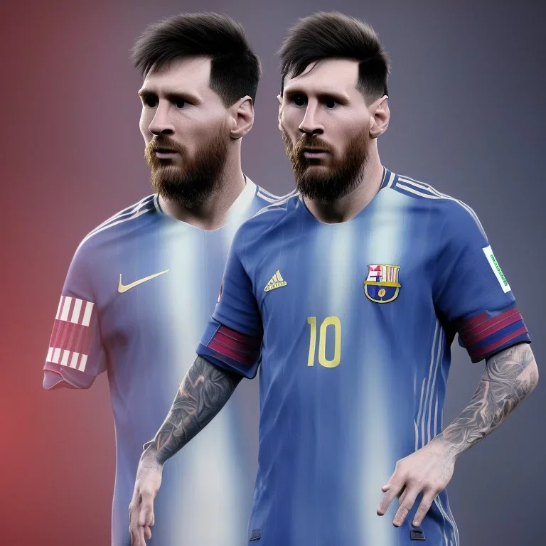 portrait lionel Messi world cup championship, 8k, realistic, highly detailed