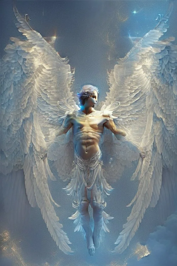 celestial angel human with wings