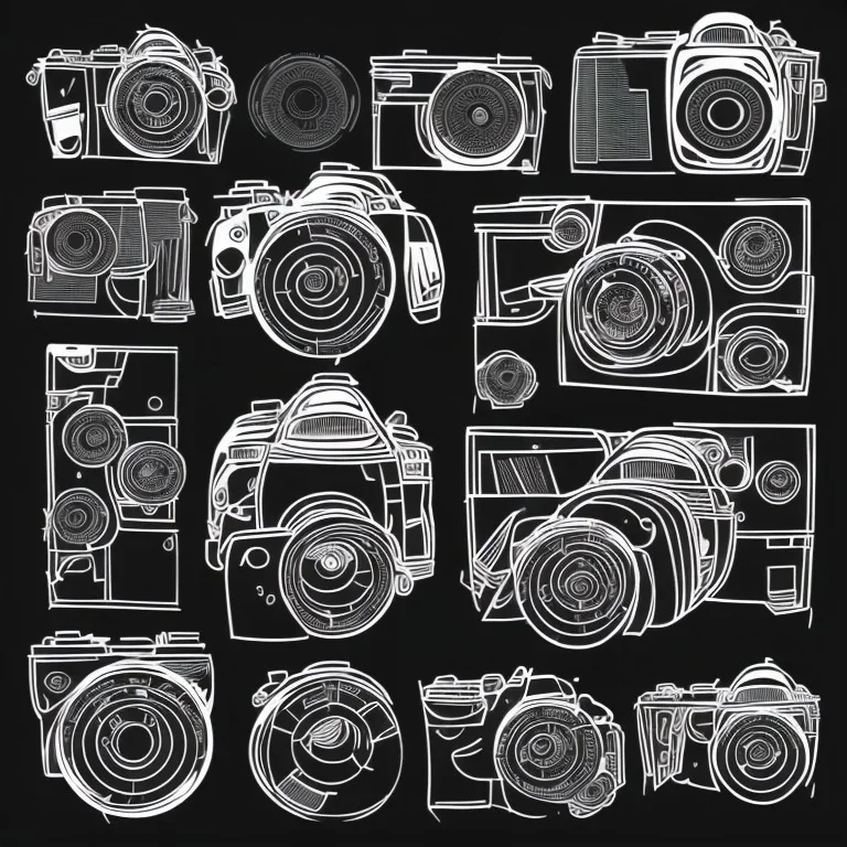 DSLR Camera Photography Vector collage Vector Illustration Vector Vector Vector Vector Vector isolated Vector original vector