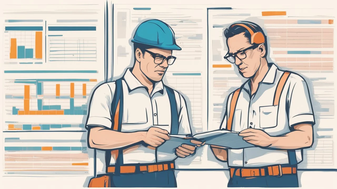 operators looking at a huge maintenance schedule