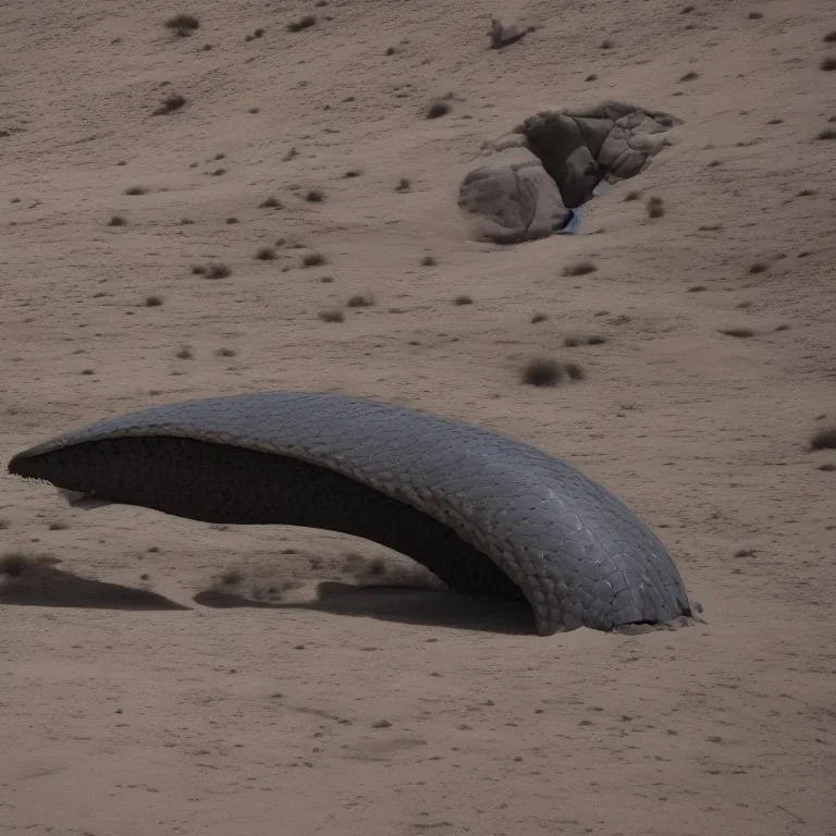 8k alien dune spaceship sandworm