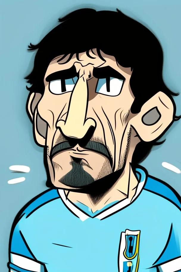 Alejandro Garnacho Argentine football player ,cartoon 2d