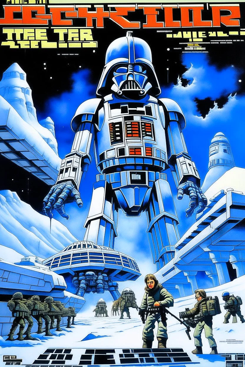 movie poster for the empire strikes back on hoth