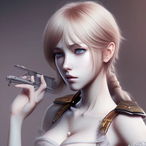 sexy female anime character, in the style of "left alive", beautiful, perfect composition, beautiful detailed, intricate, insanely detail, 21 years old, sharp focus, studio photo