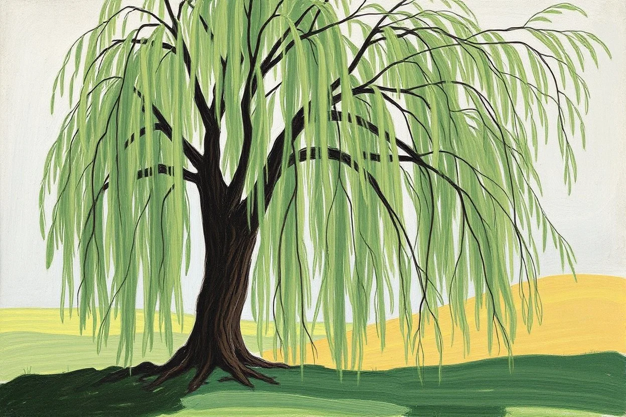 willow tree abstract style of william morris