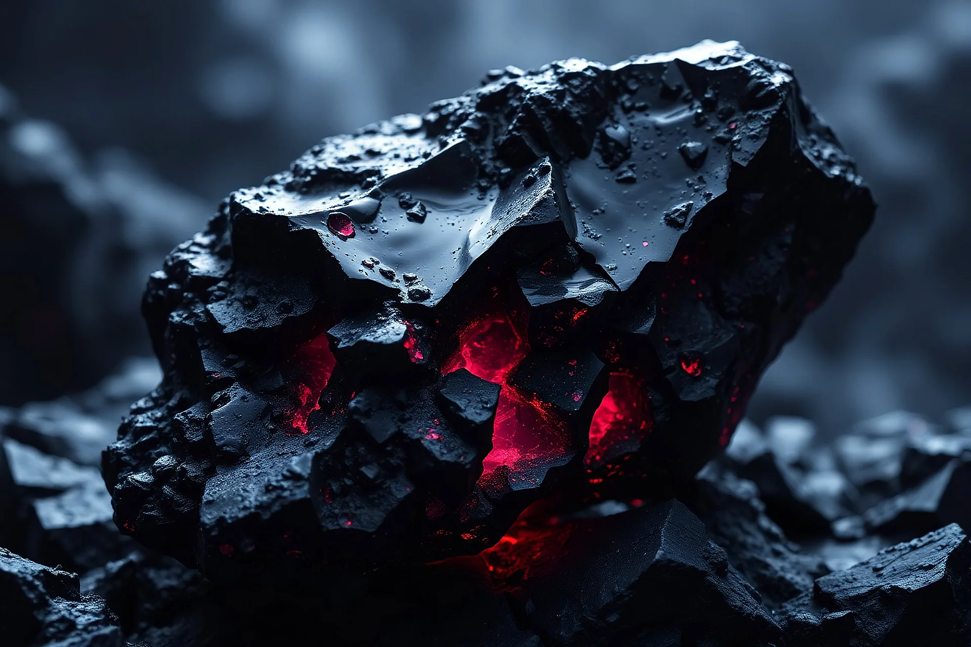 Netherite is a sinister ore found in the depths of cursed lands and abyssal realms. Its dark, obsidian-like appearance is infused with malevolent energies that whisper of ancient horrors and forbidden knowledge.