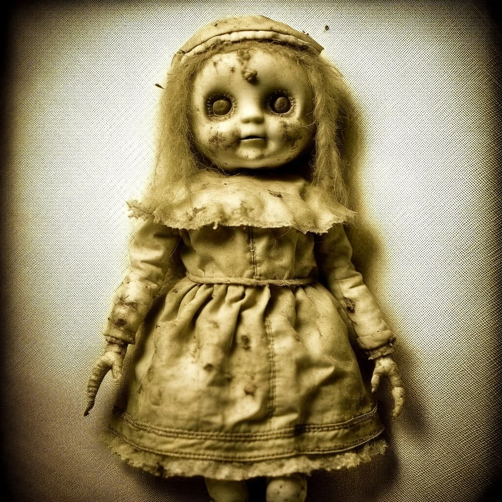 sunburned doll by Gabriel Pacheco and Stephen Gammell, weirdcore, never-before-seen