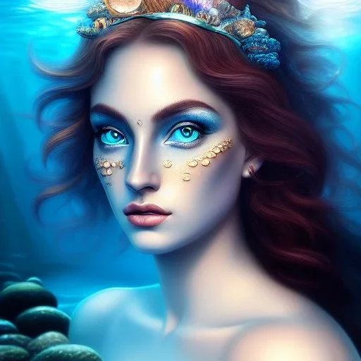 ultra detailed fullbody portrait of The Sirens underwater, extremely detailed digital painting, intrincate, extremely detailed face,crystal clear Big eyes, in the style of rafael sanzio, mystical colors , perfectly centered image, perfect composition, rim light, beautiful lighting, 8k, stunning scene, raytracing