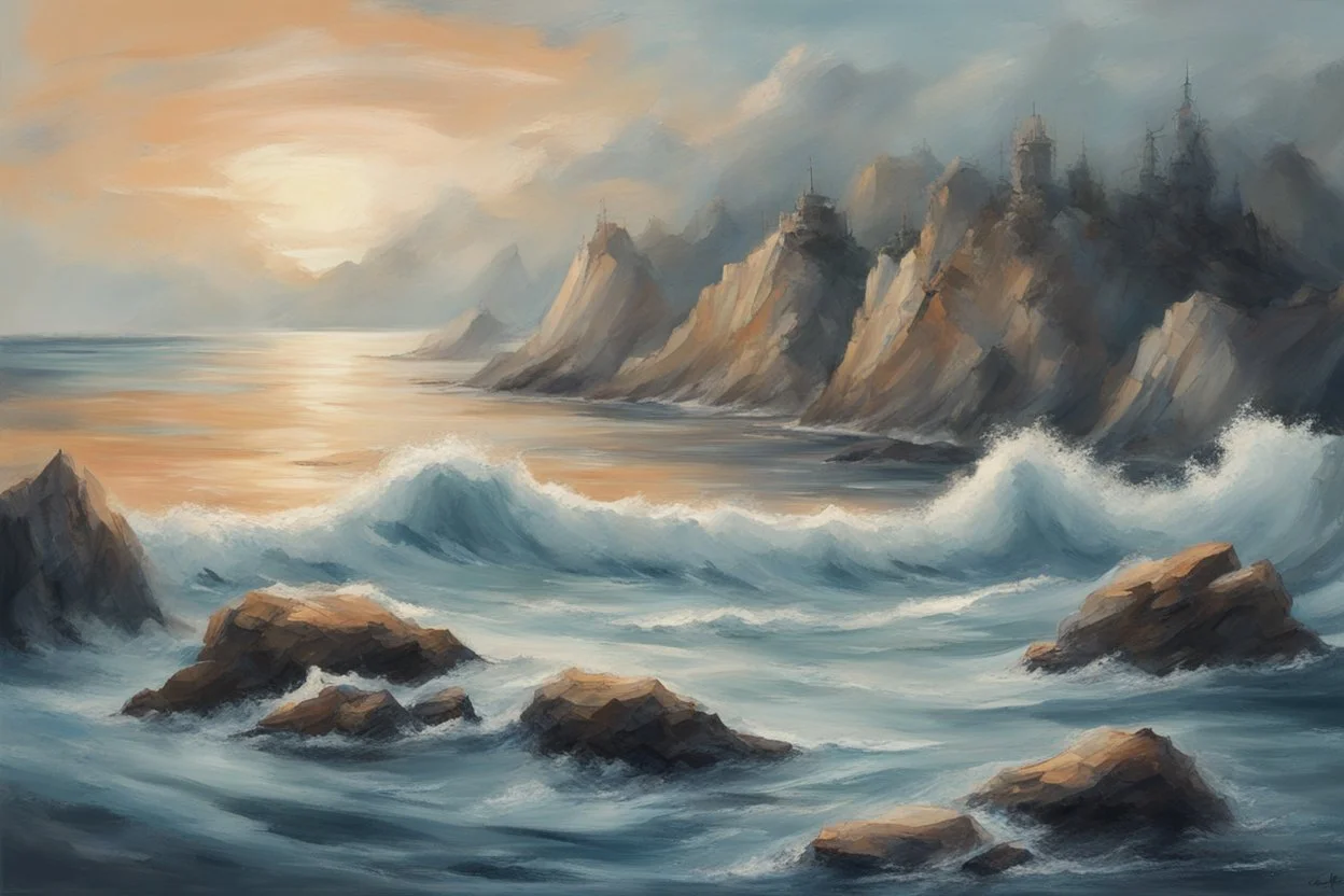 Seascape in the style of Chris