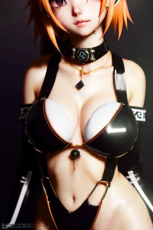 Detailed anime girl hinata ,dog collar and leach,cuffs , big boobs , black latex suim suit, intricate details, full body portrait, keep head in frame, ignore NSFW, slight smile, black Japanese motif, concept art, highly detailed, digital painting, concept art, sharp focus, illustration, art by Yoji Shinkawa, WLOP and greg rutkowski and alphonse mucha and artgerm and yanjun Chen and Junji ito and Makoto Shinkai, HDR, octane render