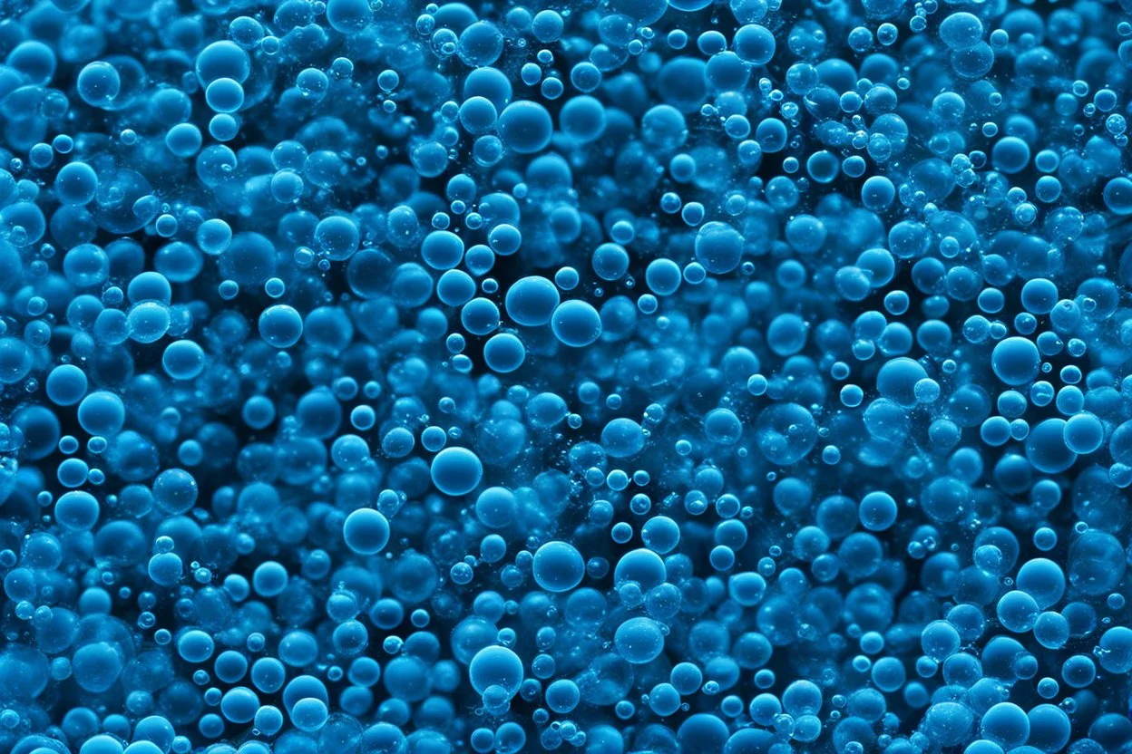 Blue Bubbles Background