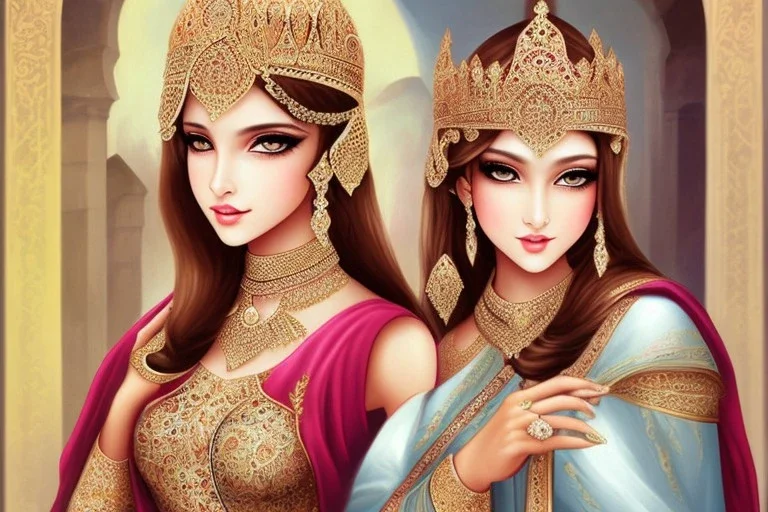 Arab princess, beautiful, innocent, angelic features, Arab clothes, portrait, high details