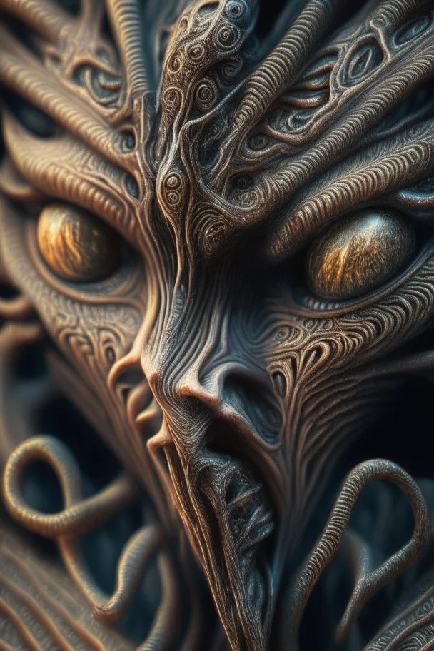 Erinyes Alien,surreal, intricate, high detail, smooth, macro sharp focus, centered