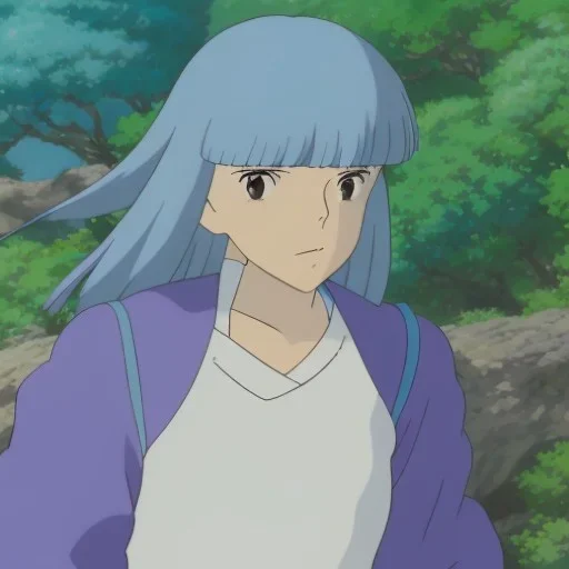 Top Tier Waifu Material,Light Blue Hair,Straight Hair