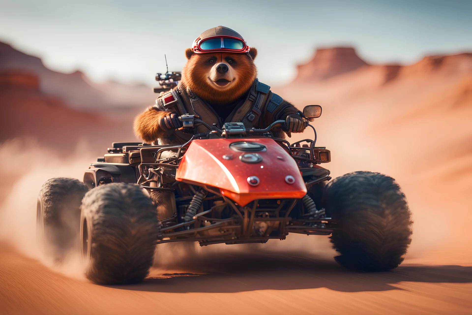 Portrait of yogi bear driving highly symmetric met... | Gallery