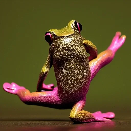 Ballet dancing frog