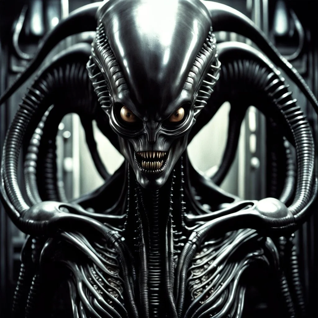 One of HR Giger's most famous creations is the xenomorph alien from the film Alien. Giger was hired by director Ridley Scott to design the alien creature for the 1979 sci-fi horror film, which went on to become a cult classic. Giger's design for the alien was inspired by his biomechanical style, featuring a sleek and horrifying creature with a biomechanical exoskeleton, elongated head with a phallic shape, and a mouth within a mouth. The alien created by Giger is known for its unique and menaci