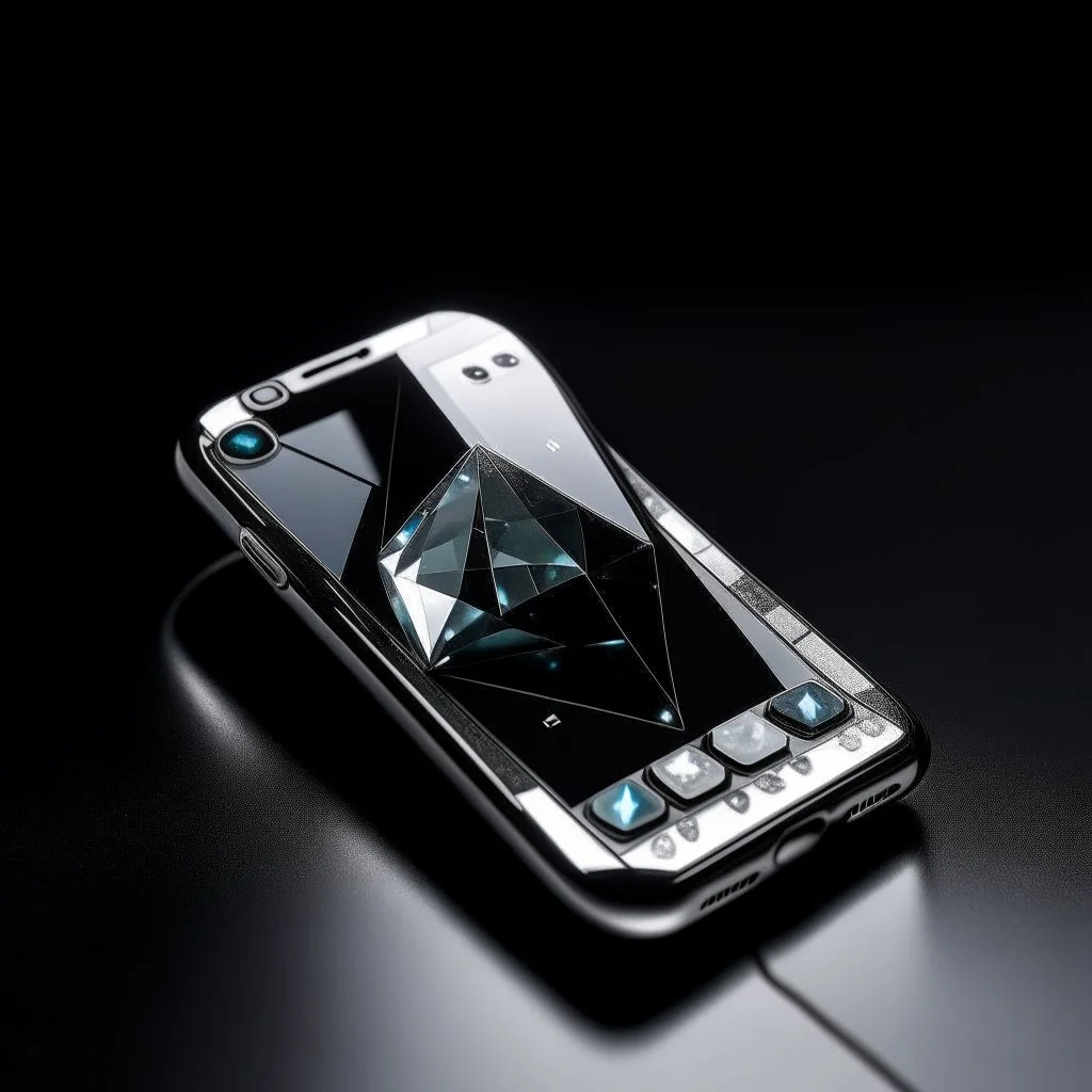 هاتف بشكل جوهرة العقيق