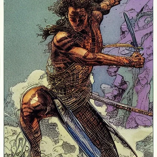 an ancient warrior by Barry Windsor-Smith