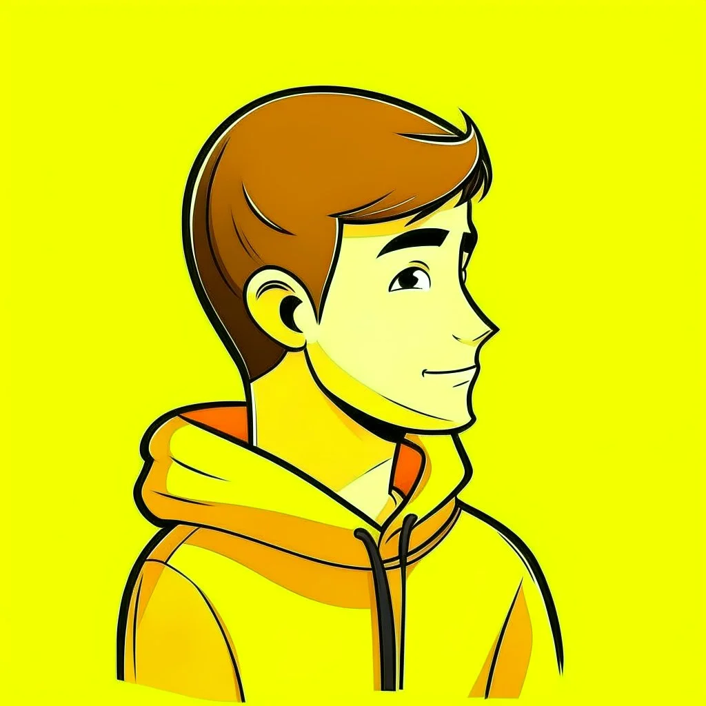 can you make a cartoon yellow profile picture