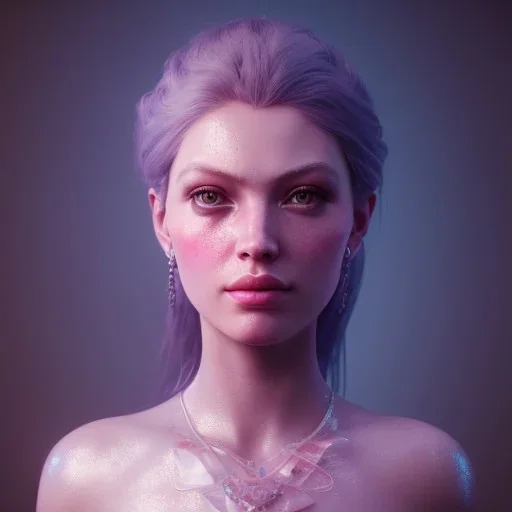 A portrait of a crystalised ice cold queen, atmospheric,fantasy, realistic, unreal engine 5, cinematic lighting, octane render.