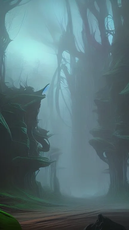 alien forest landscape