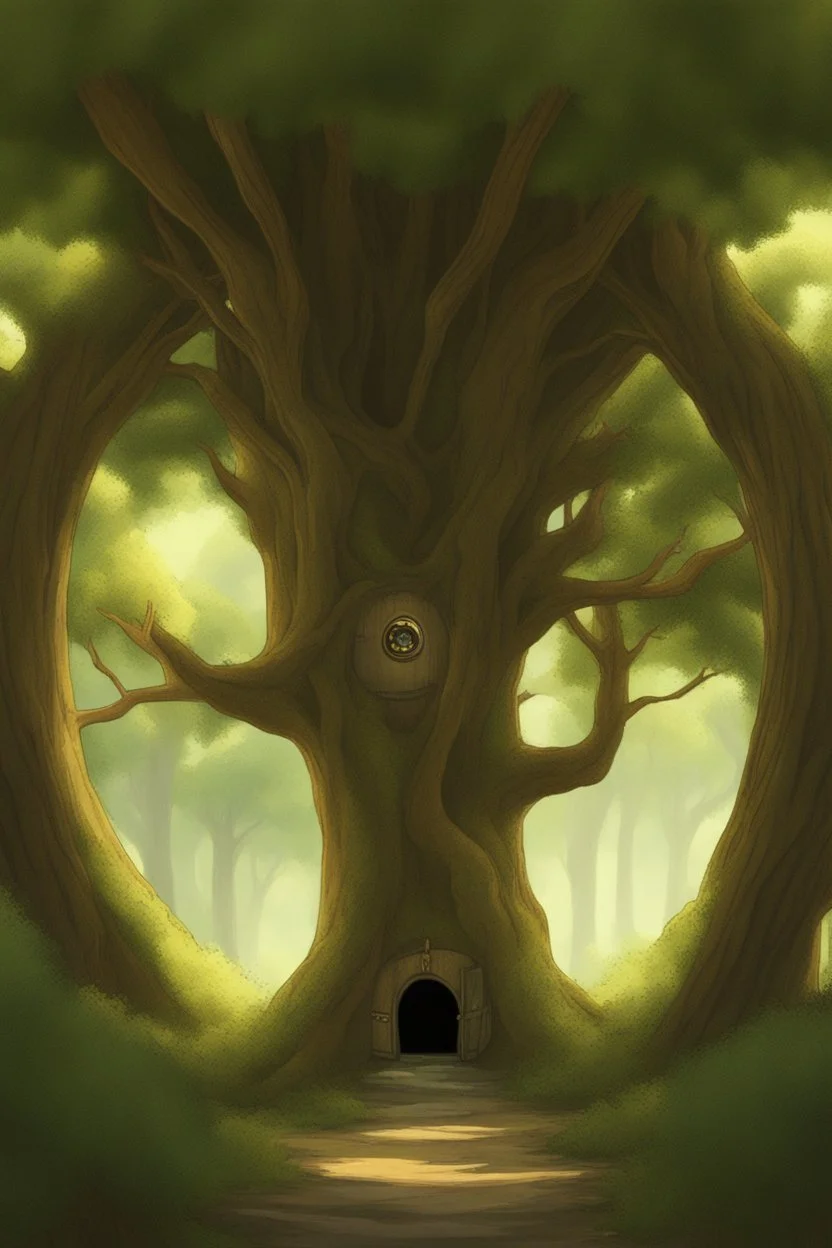 a tree portal door for the 2d