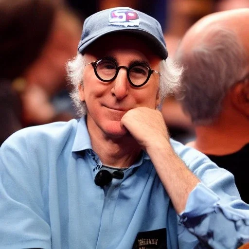 Larry David at the world series of poker