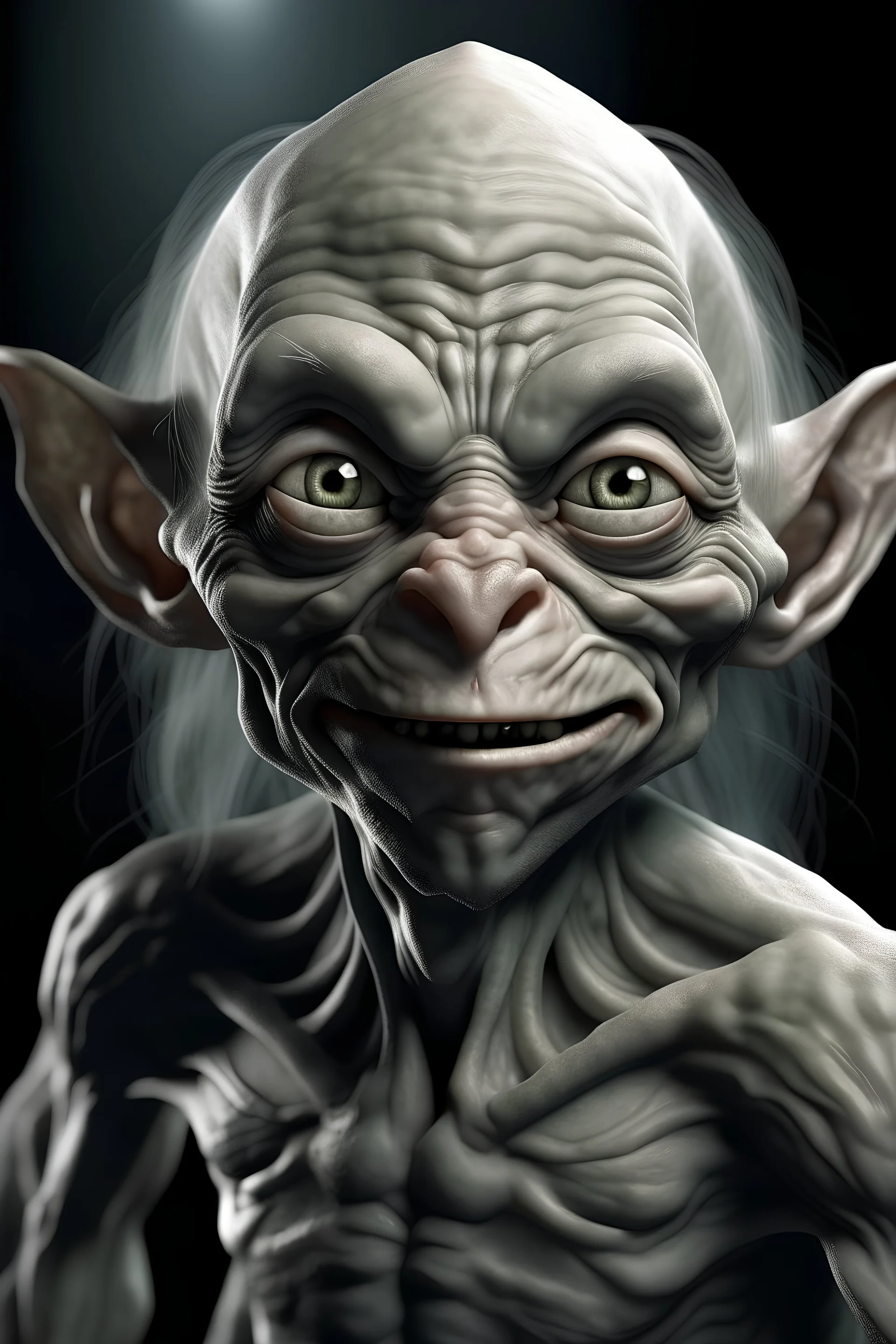 gollum but really good-looking