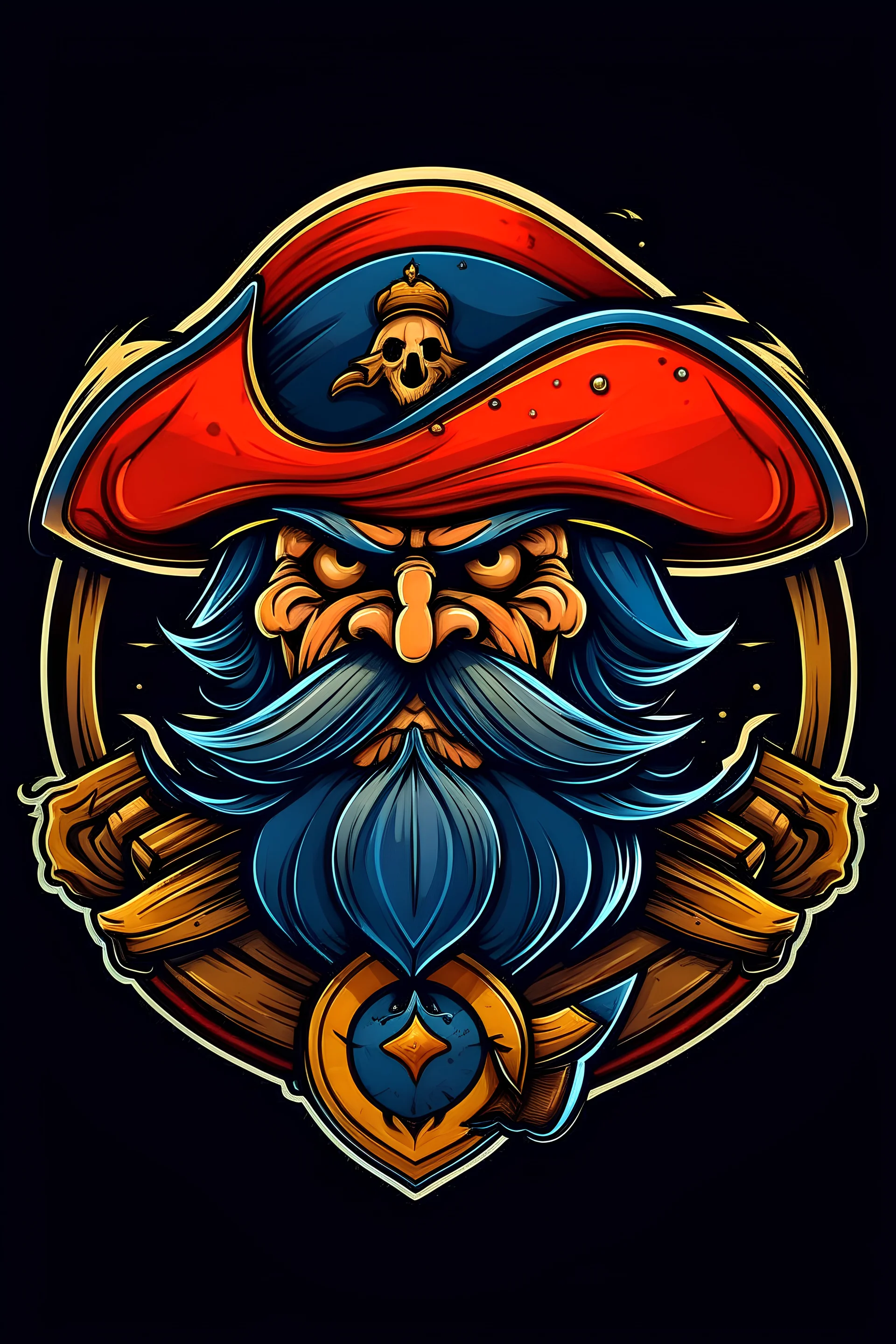 logo for a pirate video game