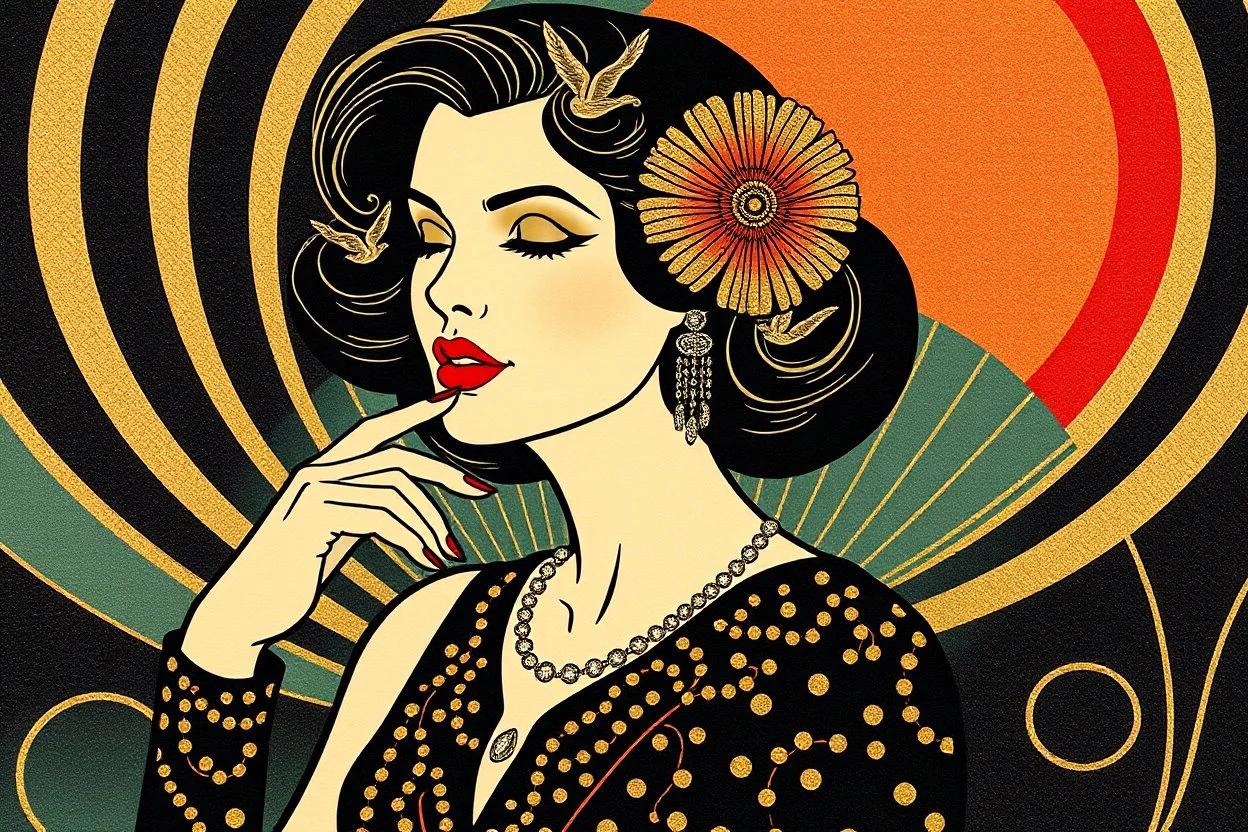 art deco woman