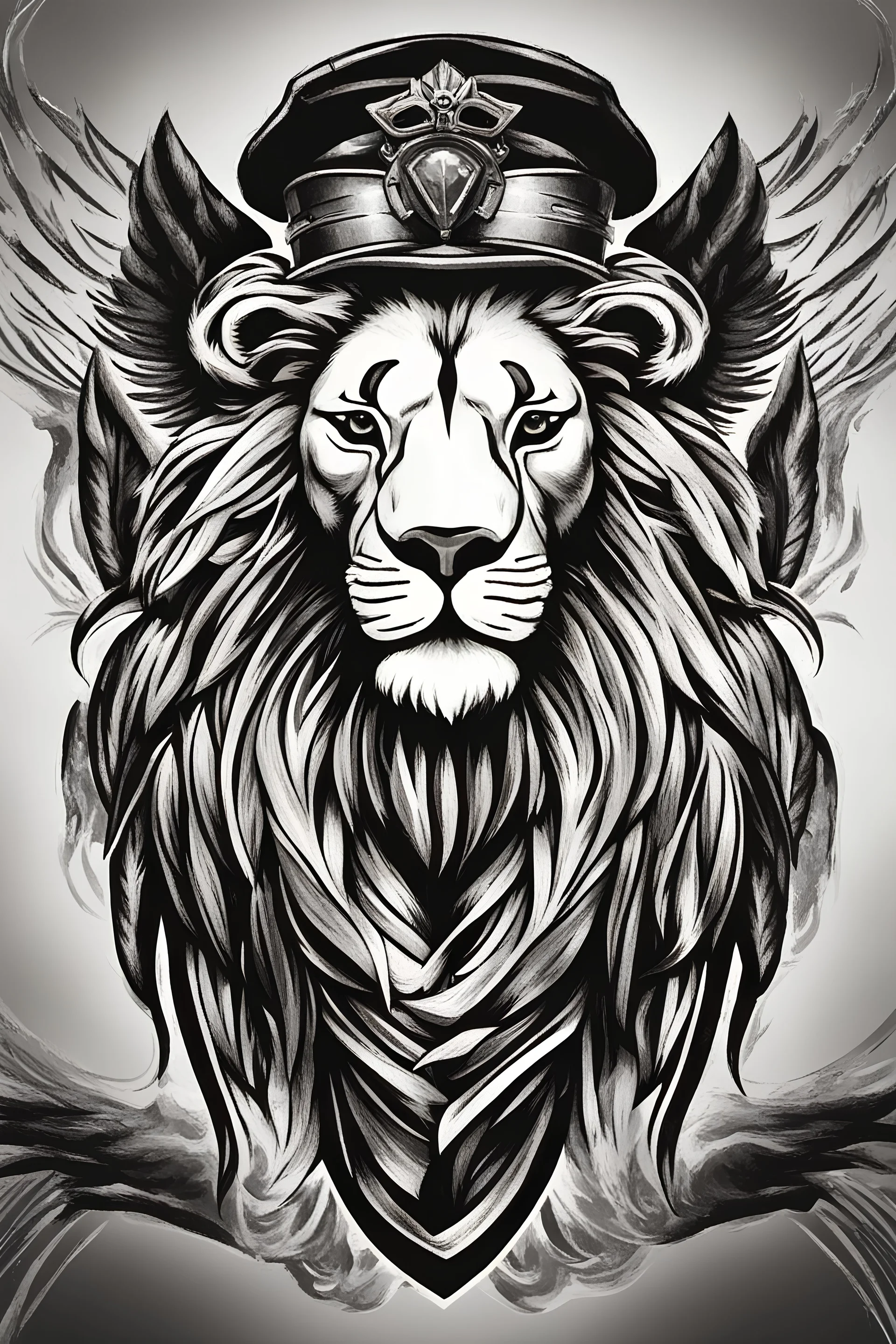 Lion wing logo