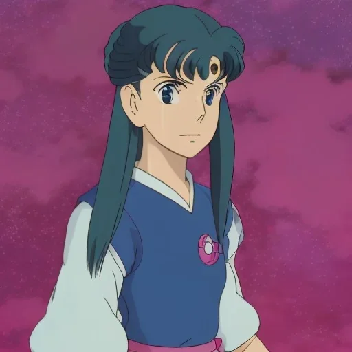 sailor moon con pelo largo rubio con traje blanco i alas