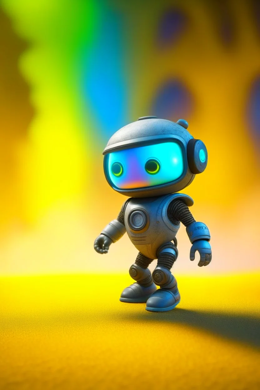 adorable cute chat robot with mouth piece and jet pack, playing volleyball on a geysir planet, with short punk hair and real human eyes, its such a perfect day, motion blur, smoke, 8k, downlight, soft light, depth of field, photorealism, trending on art station, lotsa detail