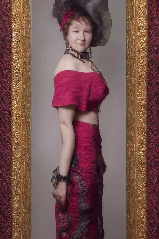 Portrait lady, full body shot, full-color long shot TheatricalAcademia