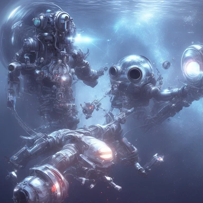 water, ghost, robot, space