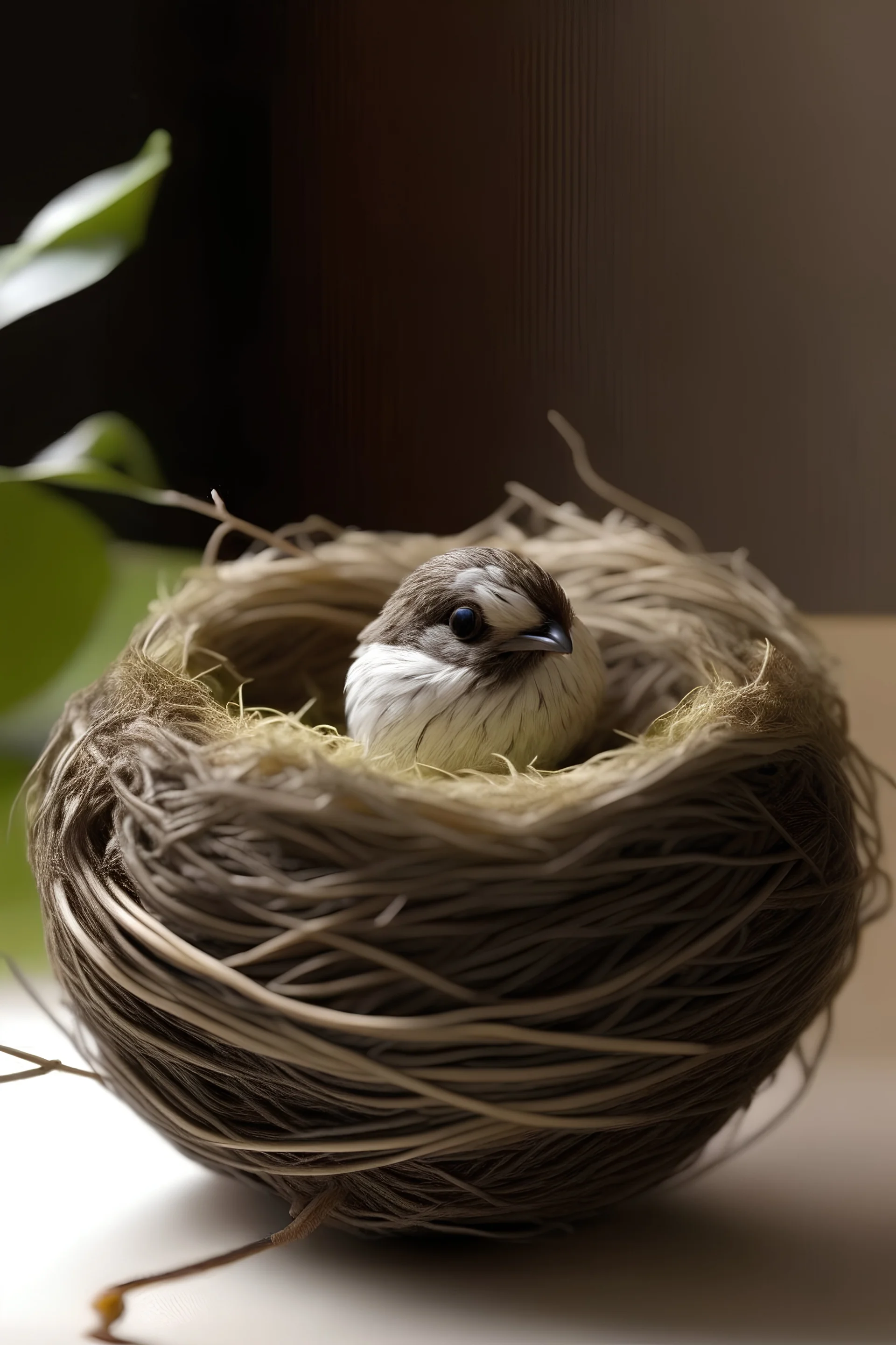 The bird and the nest concept absorbent