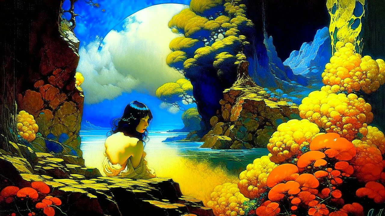 Contemporary art. Maxfield Parrish