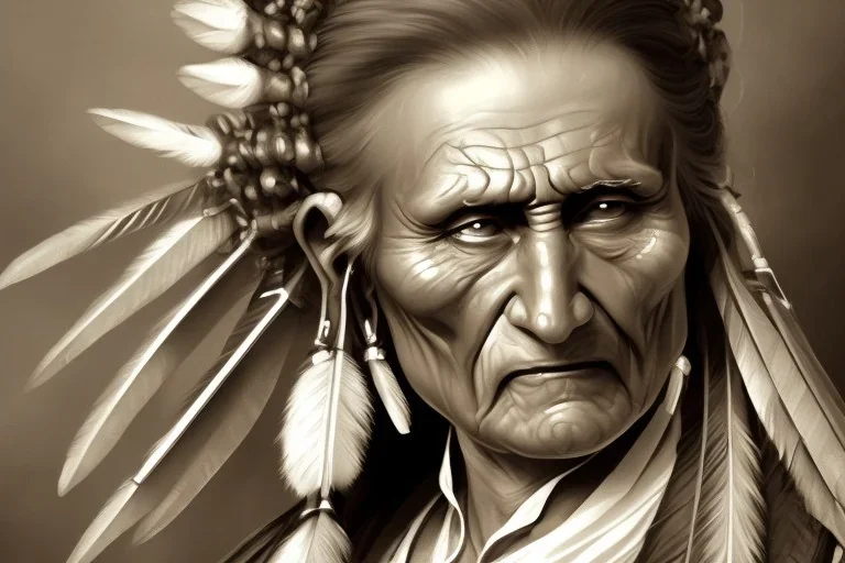 old RUGED Indian face