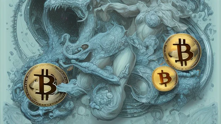 Bitcoin morning by james jean