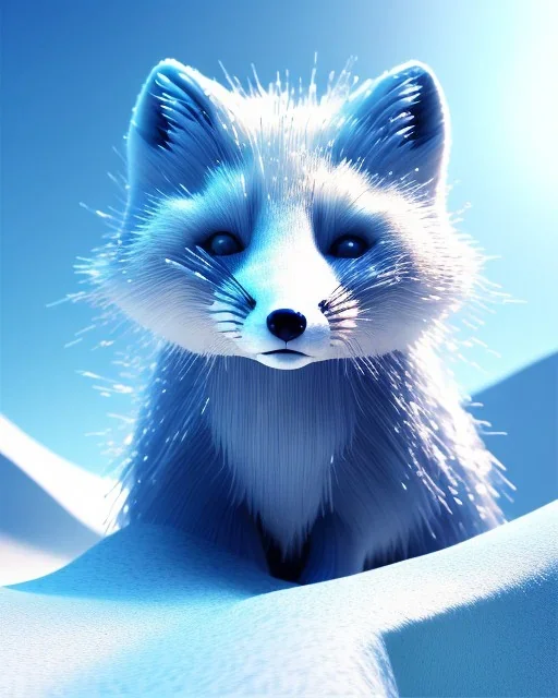 Cute Arctic fox girl, majestic, highly intricate, Realistic photography, incredibly detailed, ultra high resolution, 8k, complex 3d render, cinema 4d.