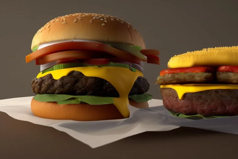 sterotypical american fat guy eating a burger