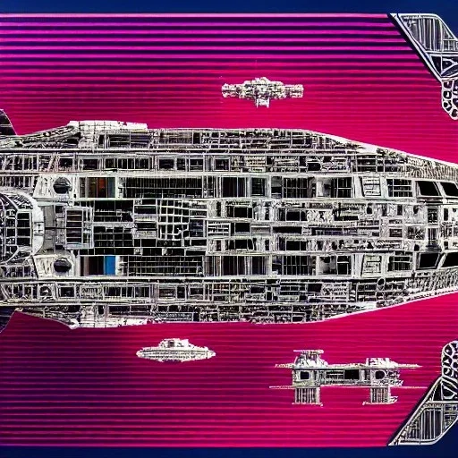 fullbody Drawing of 'sketch of Millennium Falcon',intricate detail,andrea bonelli,Kilian Eng,Ohrai,evan lee,Aleksandr Sidelnikov,KyuYong Eom,three quarters frontal aerial view,toned colors,16k