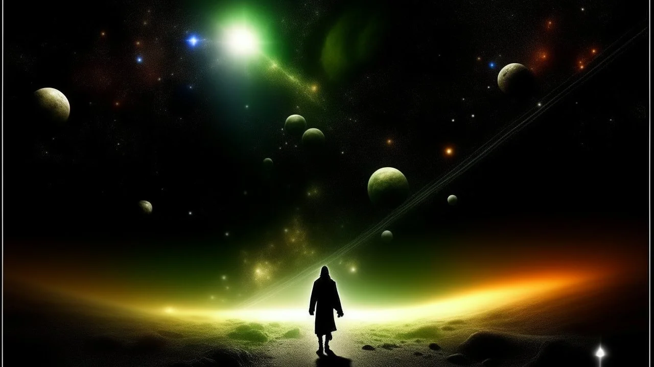 matrix universe, space, planets, god creation walking in the light