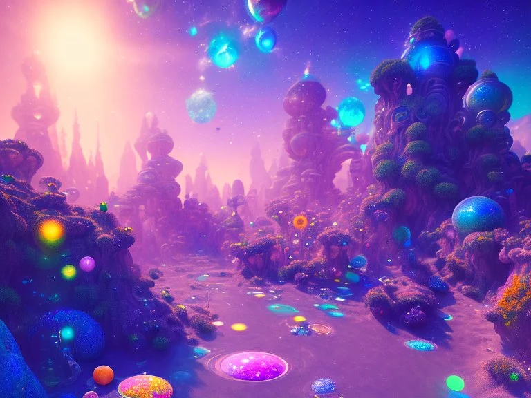 colorful underground crystal cosmic and galactic ambiance sky rocks sunny pool surreal, full of details, smooth, bright sunshine，soft light atmosphere, light effect，vaporwave colorful, concept art, smooth, extremely sharp detail, finely tuned detail, ultra high definition, 8 k, unreal engine 5, ultra sharp focus